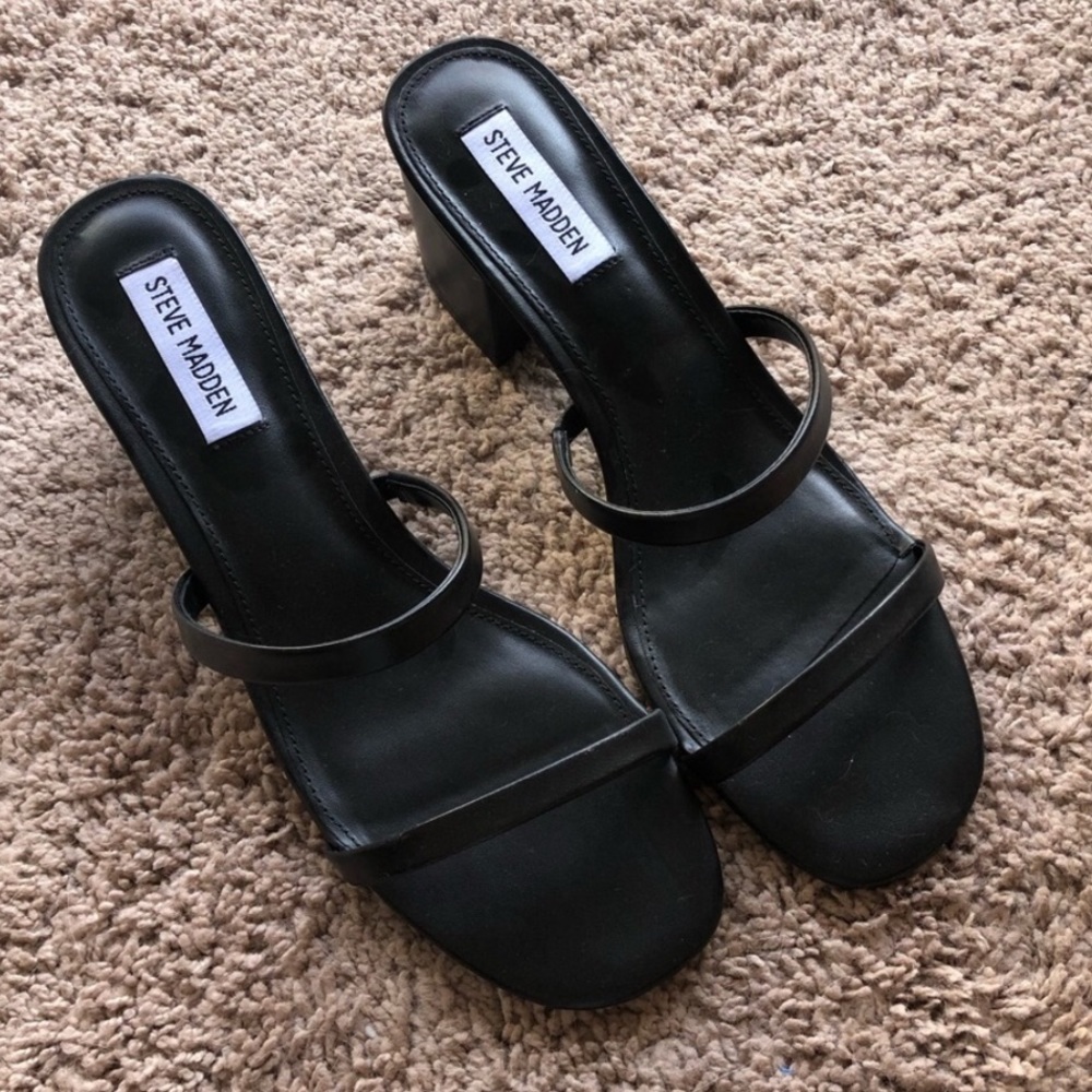 Black Strappy Heels